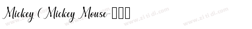 Mickey (Mickey Mouse字体转换